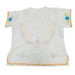 Floral Embroidered Ethnic Festival Asian Scallop Design Vintage 80’s Boho Top Size undefined Photo 8