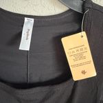 NWT Popilush Black Built in Shapewear Slimming Ribbed Lounge Dress Women L Sleek Size L Photo 2