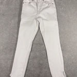 Good American Jeans Women 6/28 Skinny High Rise Good Legs Crop Ankle White NWT Photo 0
