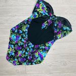 Elle  Swimsuit One-Piece Push-Up Ruched Floral Multi-Color swim wear bathing suit Photo 4