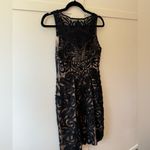 Sue Wong Lace Black Cocktail Dress Above Knee Size 2 Photo 12