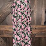 Guy Harvey  Sz Medium Sleeveless Pink Green Floral Coverup Halter Dress‎ EUC Photo 0