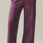 American Giant Women's Pintuck Flare Pant Size XL Made In USA Purple Photo 0