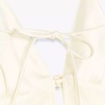 ZARA  dress midi maxi ivory satin tied slip evening summer wedding party Photo 16