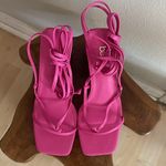Bar III NEW  Vibrant Pink Strappy Heels Size 8.5 Photo 1