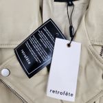 Retrofête Retrofete Lo Leather Jacket in Cream Size Small NWT Moto Biker Photo 11