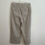 Spanx  Stretch Twill Cropped Wide Leg High Rise Pull On Pants Khaki Beige XL Photo 3