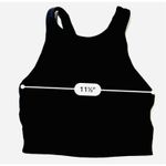 Athleta  Conscious Crop Bikini Top Black‎ Padded Racerback Workout XXS Activewear Photo 2