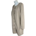 Belle by Kim Gravel Faux Wool Out On The Town Topper Silver Mink NWOT Brown Size L Photo 7