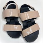 Figs by Figueroa Figulous Crinkled Patent Leather Flex Sandal in Rose Gold Pink Size 9.5 Photo 5