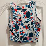 SheIn Colorful Abstract Print “I Love Cowboys” Women's Crop Tank Size S Photo 1