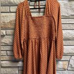 City Chic  CCX Retro Chic Floral Belted Dress Mustard Printed Size 14 xs Photo 1