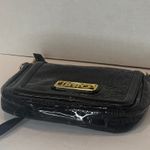 Juicy Couture Black Patent Embellished Flap Crossbody Shoulder Bag Gold Hardware Photo 9