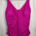 Apt. 9 NEW  women’s hot bright pink lace lined adjustable strap swim top beach 3X Photo 0