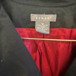 Kenar  Black Leather Jacket with Red Lining size 12 Photo 1