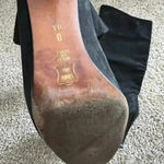 Alberto D. Molina Knee High Suede Heeled boots 8.5 Black Photo 4