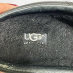 UGG Y2K style  slip on mules black leather women’s size 7 lined casual Photo 5