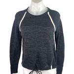 Nike Tech Black Knit Long Sleeve Crew Neck Activewear Sweatshirt Top Size XS Photo 0