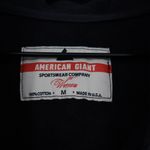 American Giant Women's Black Cotton Full Zip Hoodie Sweatshirt Size M Size M Photo 3