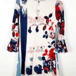Anthropologie MAEVE Anthousai Floral Bell Sleeves Sweater Dress, Size Small Photo 1