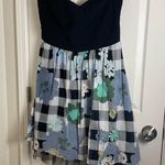 Torrid  Knee Length Retro Dresses for Women Floral Strapless Dress Size 14 Photo 7