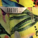 Kaktus Bright Tropical Flowers Maxi Dress Size L Photo 1