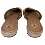 Sam Edelman  GOLD LEATHER "AUSTIN" ESPADRILLE SLIDE MULES (7M) Photo 9