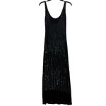 NAEEM KHAN Black Sequin Embellished Beaded Formal Dress XS S Photo 3
