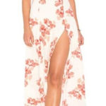 Privacy Please  Cream "Rebecca" Floral Casual Maxi Dress Size Small Photo 0