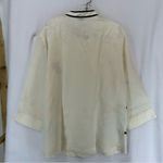 NWT Naked Beast 100% Silk Panda Embroidered Shirt Blouse Women’s Medium … White Photo 8