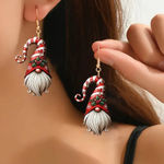 Festive Gnome Acrylic Earrings Photo 0