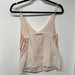 J Brand  Womens Neon Pink Yellow Stripe Sheer V Neck Cami Tank Top Size Small Photo 1