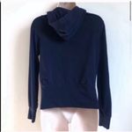 EXPRESS yoga full zip navy hooded long sleeve top Photo 2