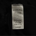 Vocal  Black Distressed Cowboy Rodeo Rhinestoned Super Soft Long Sleeve Size L Photo 5