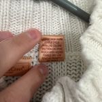 North Crest White Cable Knit Quarter Zip Pullover Sweater Women's Size XL / 18 Photo 3