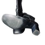 Black Leather Ankle Boots Size 8.5 Photo 4