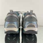 Skechers Y2K 90s Vibes Grey Blue Leather Shape-Ups Chunky Platform Sneakers Photo 4