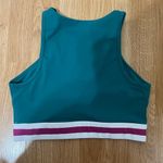 Wilo Green w/ Purple & White Band Sports‎ Bra (Size S) Photo 4