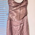 Meshki  Serena Dress Strapless Maxi Bronze Taupe Photo 5