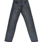Levi's Premium Wedgie Tapered Leg Jeans Black Wash Stretch Women's 25 Button Fly Photo 0