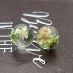 Handcrafted Dried Daisy Pressed Flower Earring Studs White Photo 5