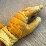 None Super cool yellow real leather gloves Photo 8