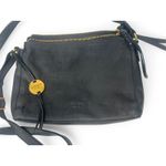 MARGOT Anthropologie Jules Crossbody Purse Bag Black Leather Pebbled Women's Photo 1