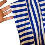Soft Surroundings Soft Surrounding Blue Striped Caftan Swimwear Cover Up Women Sz S/M Photo 1
