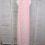 Gap  Dress Maxi Halter Tie Front Pink Floral Print-Small Photo 2