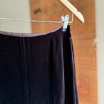 Ann Taylor Y2K Velvet Silk Chocolate Brown Midi Trumpet Skirt Photo 1