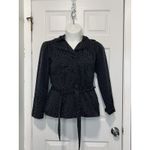 Cynthia Rowley New York Women’s black Cheetah Print jacket size M Lightweight Photo 9