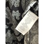 Michael Kors  womens Long Sleeve Tie Slimming Paisley Black Small Business Casual Photo 3