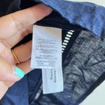 J.Crew Embroidered Linen Cotton Pom-Pom Cover-Up Navy Blue Dress Womens Size XS Photo 3