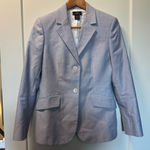 Brooks Brothers 346 Women's Double Breasted Blazer Light Blue White Business 2 Photo 0